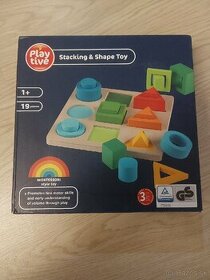 Montessori drevená hračka, skladačka Playtive