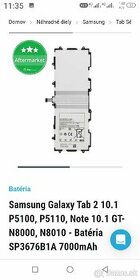 Nová batéria Samsung Galaxy tab2