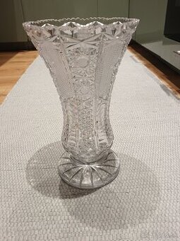Brúsené sklo Bohemia Crystal - vysoká váza