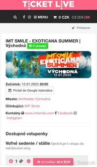 IMT Smile, Východná, 12.7.2025