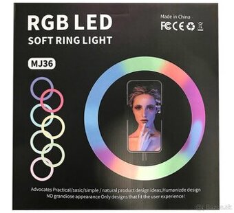 RGB LED Soft ring light MJ36