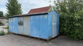 Plechová stavebná búda 6x2 m