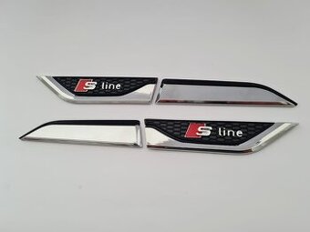 Bočné krídelká nálepky na blatník pre AUDI S-Line