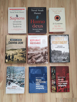 Knihy na predaj- Harari, Snyder, Lowe, Putna, kultúrnedejiny