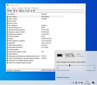Batéria Asus A31N1519 10.8V 33Wh  / 89,5  %