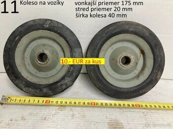 Kladky závesné a plné kolesá na vozíky