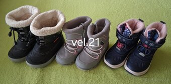 Detské zimné čižmičky a gumáčiky