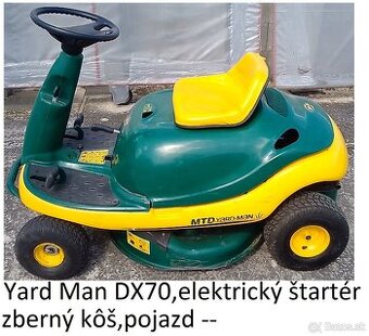 predám traktorovú kosačku na opravu