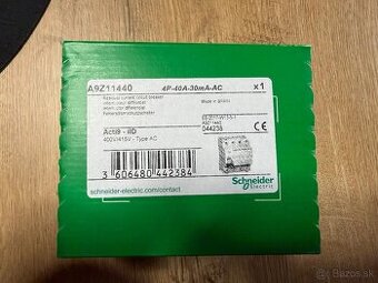 SCHNEIDER - ističe, prúdový chránič, stykač, relé