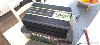 Menič napätia 12v 230v - 2000w čistý sinus