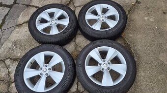 Elektróny originál Škoda 5x112r17, obuté pneu.215/65r17