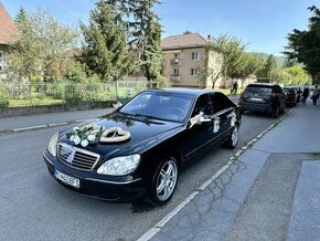 Svadobné vozidlo na prenájom Mercedes S500 L - 1