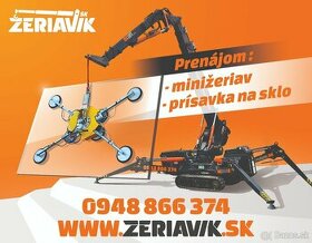 Prenájom: Minižeriav, prísavka - 1