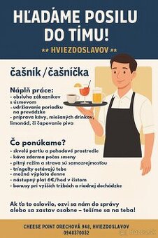 Čašník / čašníčka