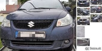 SUZUKI SX4 1.6 2008 predám NÁRAZNÍK, SVETLO, BLATNÍK, MOTOR