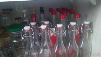 Fľaše na pálenku sirup víno