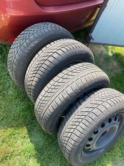 zimne 185/65 R15 ako nove obute na 5x114,3 R15