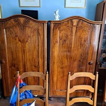 Predám starožitné skrine a stoličky - 1