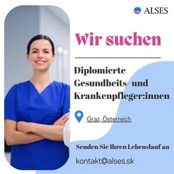 Zdravotná sestra DGKP - Graz, Rakúsko