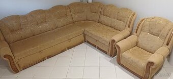 Sedacia rozkladacia súprava v tvaru L