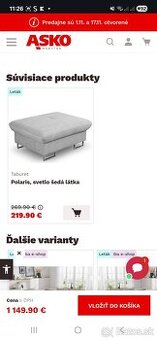 Mam na predaj sedaciu súpravu z aska Sedacia súprava