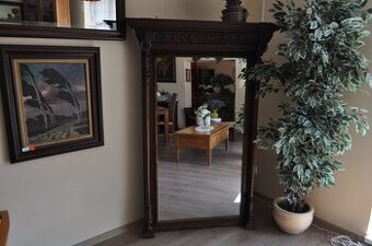 Starožitné zrkadlá-drevo dub