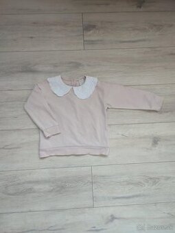 Lindex mikina s volánovým golierom, veľkosť 98