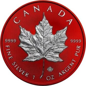 Investicne striebro mince minca Maple Leaf