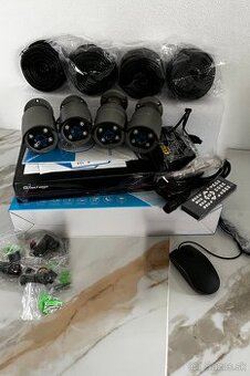 Techage kamerový systém 4x 5MP kamera, NVR + kabeláž
