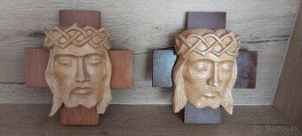 Drevena Hlava Jezisa Krista na krizi - 1