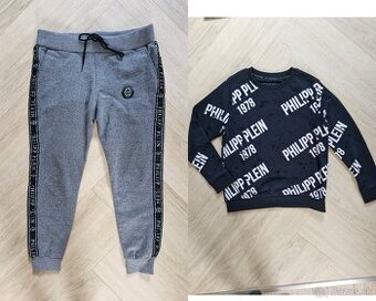 Philipp Plein unisex logovane teplaky a panske tricko mikina