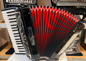 Nový akordeón Beltunica Proffesionall- III- 96 basový- krásn