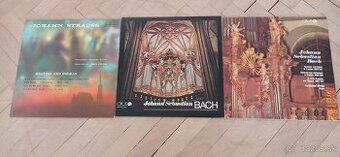 LP vinylové platne Strauss a Johann Sebastian Bach