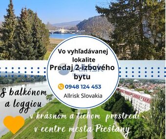 PREDANÉ Skvelá príležitosť 2-izbový byt v centre Piešťan s