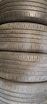 Predám 4ks jazdené letné 205/55r16-91V Continental 2+2modely