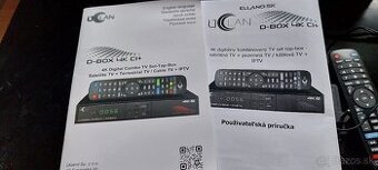 uClan D-Box 4K CI+ D-Box 4K CI PLUS 4K UHD combo DVBS2 + DVB - 1
