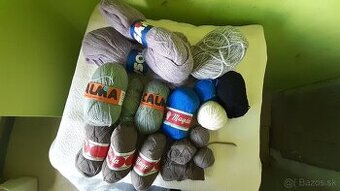 Rôzne priadze - vlna, PAN, zmesi, rôzne farby