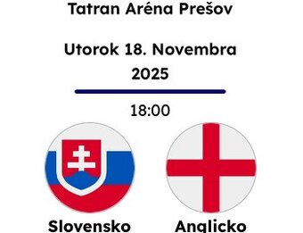 Slovensko U21 - Anglicko U21 - aktualne