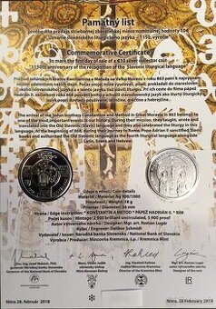 2018/10€ Uznanie slovan. liturg. jazyka – 1 150. výr. - PL