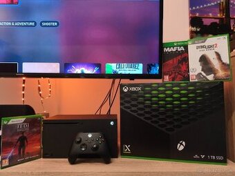 Xbox Series X 1 TB + 1x ovládač + 3 hry + orig. krabica