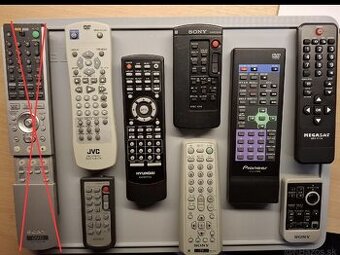 Diaľkové ovládanie TV, DVD, SAT, KAMERA - RÔZNE