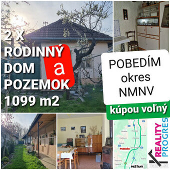 RODINNÝ DOM a POZEMOK 1099m2 POBEDÍM 10 km od PIEŠŤANY