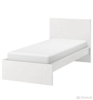 IKEA MALM POSTEL BIELA + ORIGINAL ROŠT