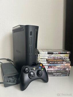 Xbox 360 konzola 120GB HDD + ovládač + 11 hier