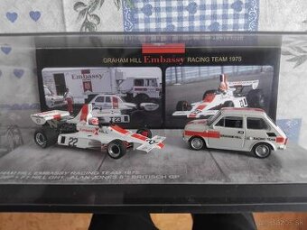 Graham Hill Embassy Racing team 1975 Fiat 126P+F1Hill 1:43