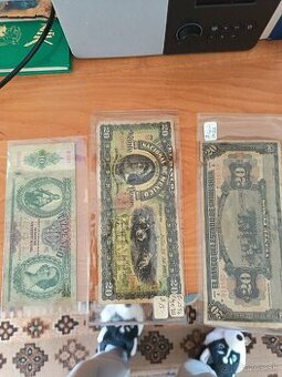 Staré mexické bankovky – 10 a 20 Pesos