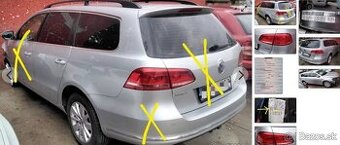 predám DVERE Volkswagen Passat B7 2.0 TDi 2013 COMBI VARIANT