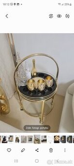 Predaj servirovaci zlaty stolik