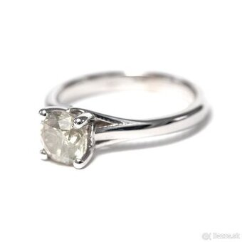 Diamantový Prsteň 14k biele zlato