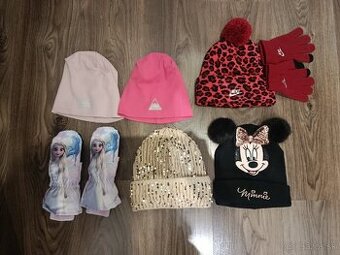 Čiapky, rukavice do č.134/140 - NOVÉ